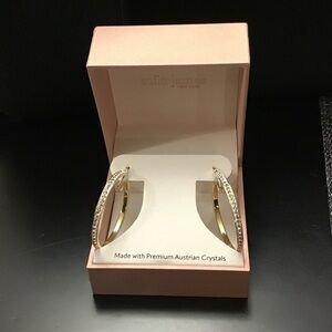 Sofia James Gold Hoop Earrings with Premium Austrian Crystals